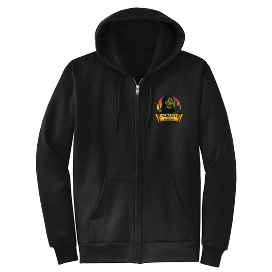 Uncharted Zipper Hoodie (Black)