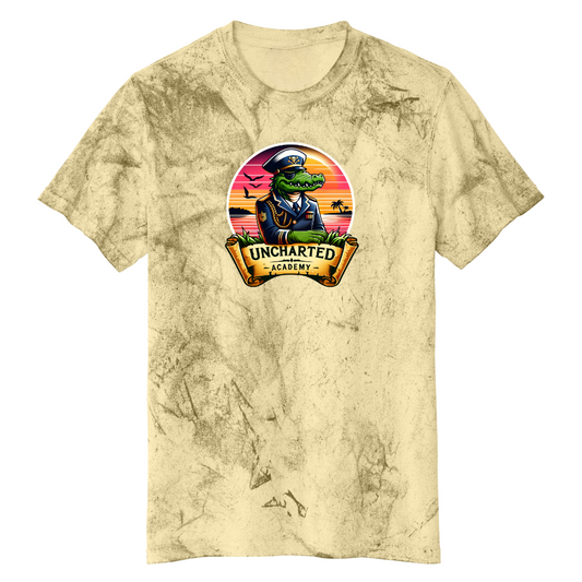 Uncharted Academy Middle/High - T-Shirt (Color Blast - Gold)